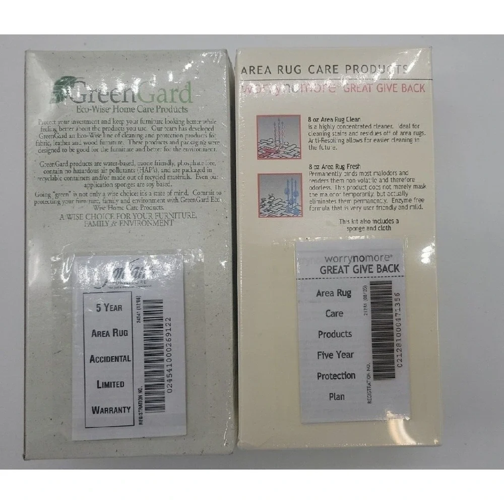 GreenGard Green Gard Eco-Wise Home Care Products cleaning kit FOR AREA RUG +more